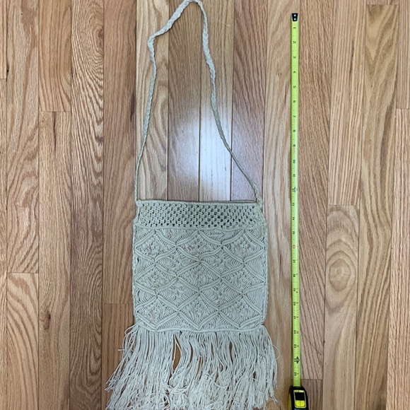 Vintage One of a Kind Crochet‎ Macrame Bag - Picture 3 of 3